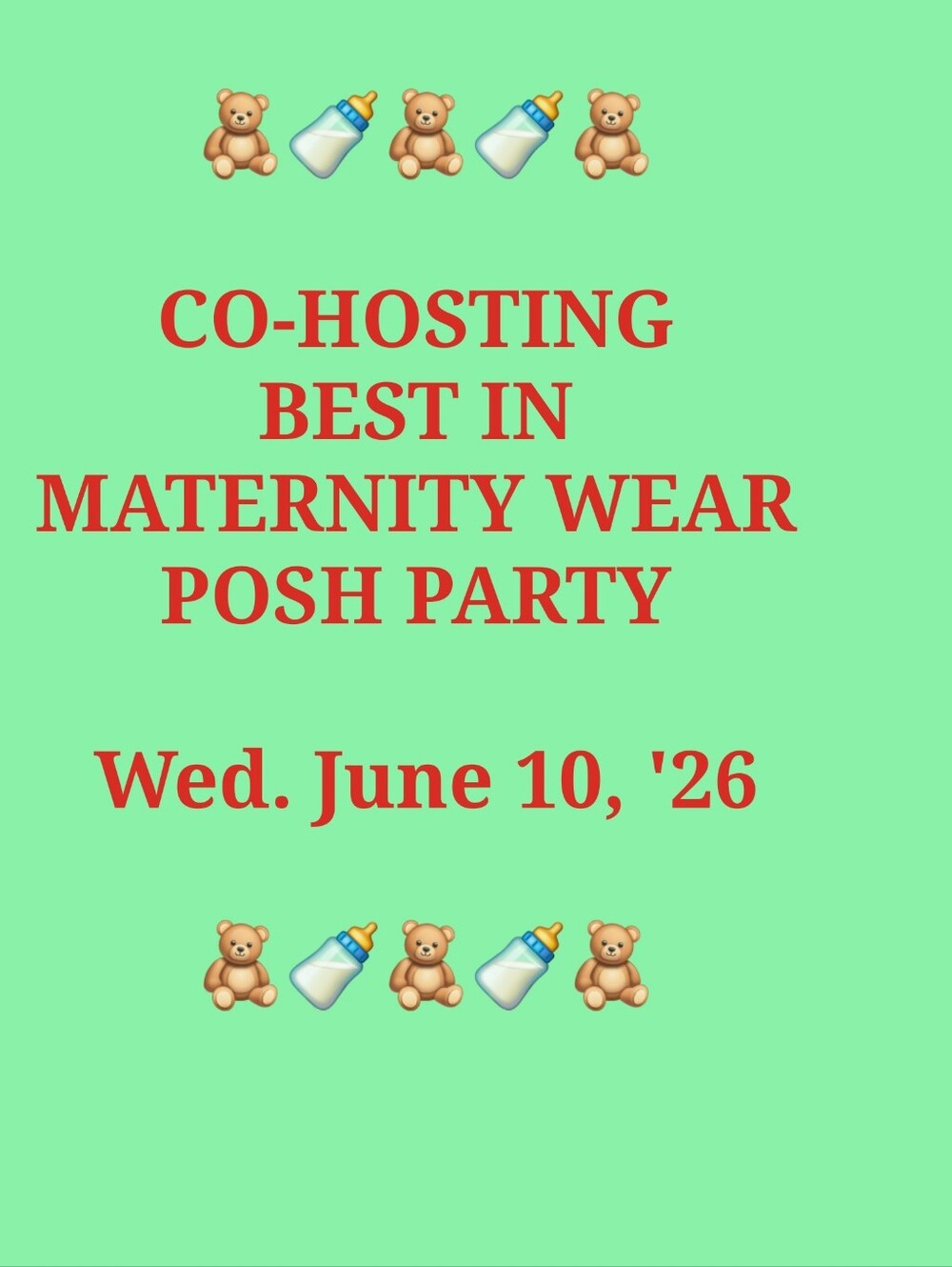 CO-HOSTING BEST IN MATERNITY WEAR POSH PARTY